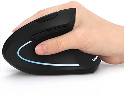 Etzin Rechargeable 2.4GHz Optical Vertical Mice Ergonomic Mouse EPL-599KM-05 Wireless Mechanical  Gaming Mouse(2.4GHz Wireless, Black)