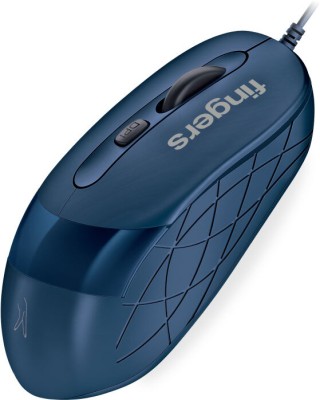 FINGERS SuperHit Wired Optical Mouse(USB 2.0, Royale Blue)