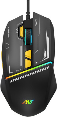 Ant Ghost50 Wired Ambidextrous Optical  Gaming Mouse(USB 2.0, Black)