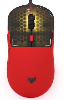 EVOFOX Phantom Air Programmable Gaming Mouse Ultra Light Weight RGB Wired Ambidextrous Optical  Gaming Mouse(USB 2.0, Red)