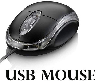 SOJUBA USB Optical Mouse Computer & Desktop Wired mouse Wired Ambidextrous Optical  Gaming Mouse(USB 2.0, Black)