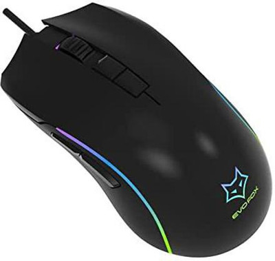 SRI Wired Gaming Mouse with RGB and Adjustable 6400 DPI Gaming Sensor Wired Hybrid  Gaming Mouse(2.4GHz Wireless, Black)