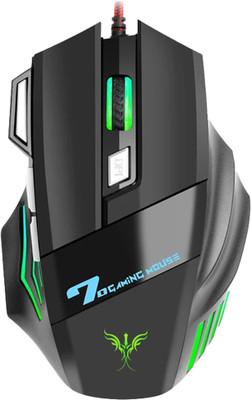 Verity Edge Mouse Wired Ambidextrous Optical  Gaming Mouse(USB 3.0, Black)