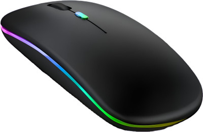 Techsync AuraGlide X2 Wireless Optical  Gaming Mouse  with Bluetooth(2.4GHz Wireless, Bluetooth, Black)