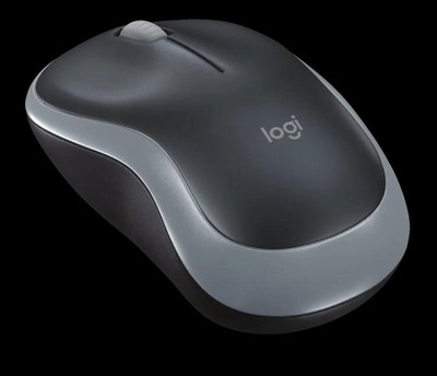 Trendy Online Logitech M185 Wireless Ambidextrous Optical Mouse(Type C, Black)