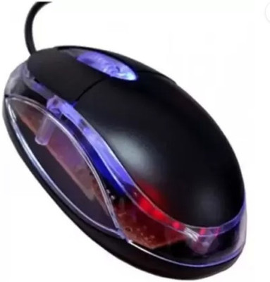 NPU Stylish USB Wired Gaming Mouse With Lighting For Laptop, PC_NP22 Wired Ambidextrous Optical  Gaming Mouse(USB 3.0, Black)