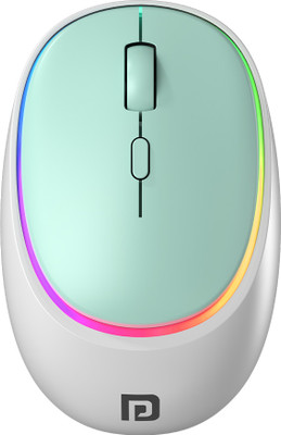 Portronics Toad IV Bluetooth mouse with 2.4 GHz Wireless, Rechargeable, Connect 3 Devices Wireless Ambidextrous Optical Mouse  with Bluetooth(Bluetooth, 2.4GHz Wireless, Blue)