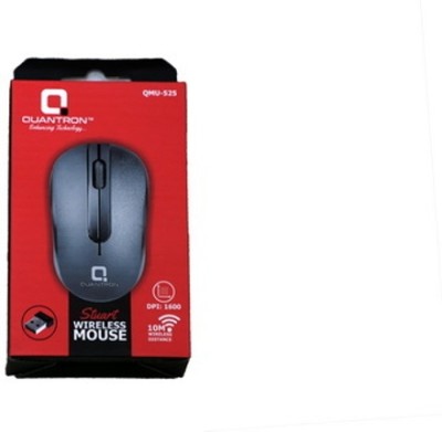 Quantron QMU-525 STUART WIRLESS MOUSE 10 MTR DISTANCE Wireless Optical Mouse(USB 2.0, Black)