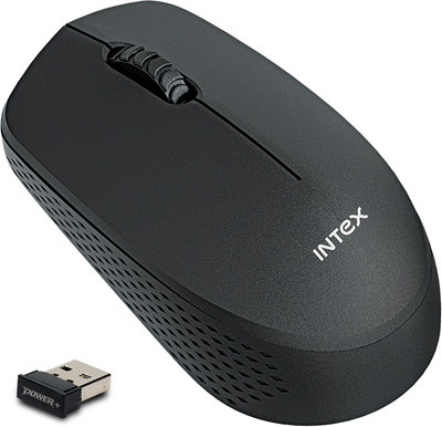 Intex 2.4G Power Plus Wireless Mouse Wireless Optical Mouse(2.4GHz Wireless, Black)