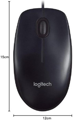 Coputer Yourself M90 / 1000 DPI Optical Tracking, Ambidextrous Wired Ambidextrous Optical  Gaming Mouse(USB 2.0, Black)