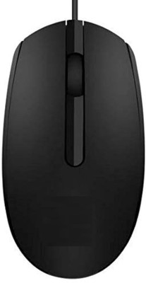 ABC M10 Wired USB Mouse Wired Ambidextrous Optical Mouse(USB 2.0, Black)