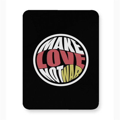 ICARUSBOX Icarus Box Make Love Not War Mouse Pad Mat Anti-Slip Rubber Base Non Slip Base Mousepad(Multicolor)