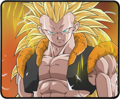 city ribbons Goku Standing Mouse Pad – Epic Dragon Ball Z Print Non Slip Base Mousepad(Multicolor)