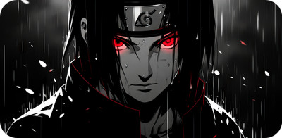 MU Naruto Anime Printed Rubber Base Anti Skid mousepad for laptop (Best Itachi) Non Slip Base Mousepad(Multicolor)