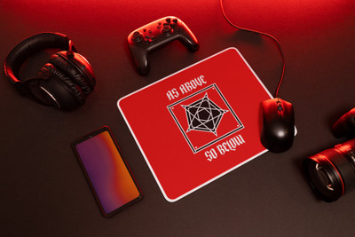 Epic Merch As above so below Non Slip Base Mousepad(Multicolor)