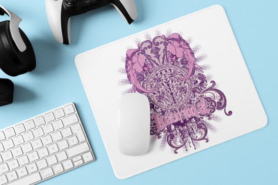 Rushaan Elephants in pink - Printed animated Mousepad for animation lovers Mousepad(White)