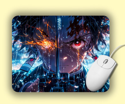 IMPRESSSO Demon Slayer Anime Mouse Pad -2 Non Slip Base Mousepad(Multicolor)