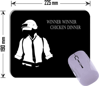 Gfylo Winner Winner Chicken Dinner Printed Mouse pad Smooth Surface and anti-Slip Mousepad(Multicolor)