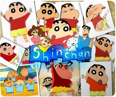 PrintingZone Compatible Print Shinchan Mouse Pad (8 inch X 7 inch) (MP-271) Mousepad(Black)
