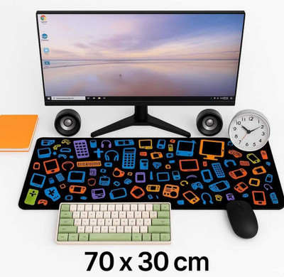 TWO PURCHASE New gadget print desktop mat / keyboard and mouse mat, Non Slip Base Mousepad Non Slip Base Mousepad(Multicolor)