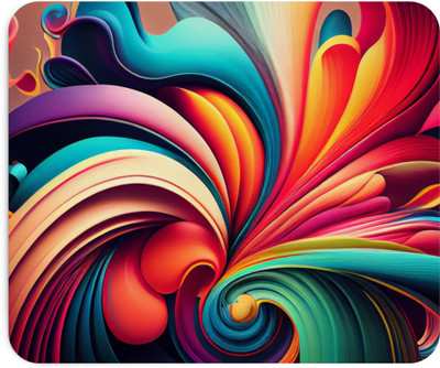 VORTEXPRINT Anti-Slip Colorful Printed Gaming Mouse Pad For Computer / Laptop Non Slip Base Mousepad(Multicolor)