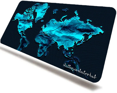 CHATTERJEE ELECTRO HUB Premium Gaming Mouse Pad: Non-Slip, Soft, Durable Mousepad(Black, Blue)
