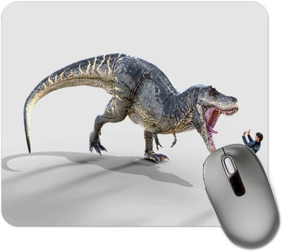 dk printing Dinosaur Printed Mouse Pad Non Slip Base Mousepad(Black)