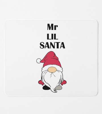 Special Trend Hub Elf Santa: Most Cute Designed Mouse Pad : Cute For Secret Santa Non Slip Base Mousepad(White)