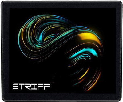 STRIFF Gaming, NonSlip Rubber Base, Waterproof ,Premium-Textured, Stitched Edges Non Slip Base Mousepad(Black)