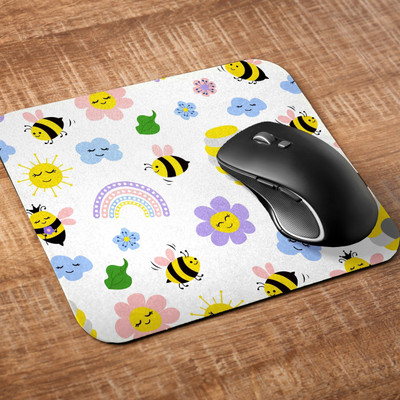 Printile MOUSE PAD .14 Non Slip Base Mousepad(Multicolor)