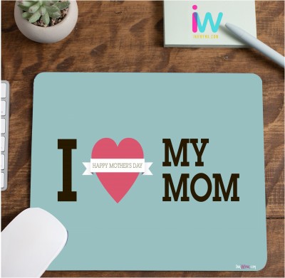 InkWynk I love my Mom | Flexible Lightweight Students Mousepad(Blue)