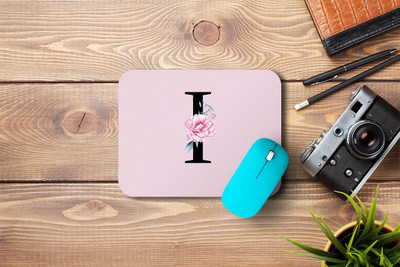 MOTIVATE BOX Non Slip Rubber Base Mousepad (23x18)cm Printed Colorful Alphabet Letter I Non Slip Base Mousepad(Multicolor)