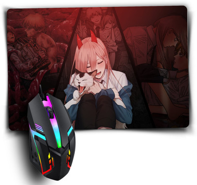 Replix Anime Mouse Pad (9 inch x 7 inch) - Computer Demon Slayer - 5 Printed Mousepad Non Slip Base Mousepad(Maki 2)