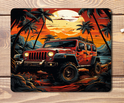 PATRA ENTERPPRISE Anti Skid Car Printed Mouse Pad Non Slip Base Mousepad(Multicolor)