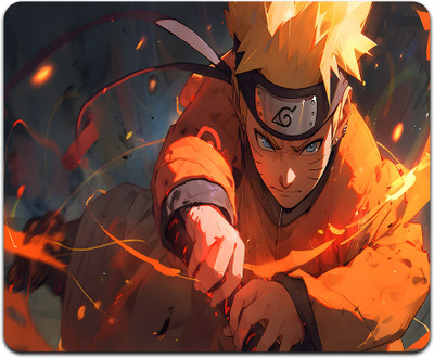 MITTRA Indiacraft Printed Anime Naruto In Battle MousePad For Gaming. Non Slip Base Mousepad(Naruto In Battle.)
