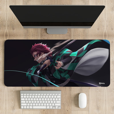 UNITY Anime Demon Slayer Desk Mat Water-Resistant Gaming Mouse Mat For Home & Office Mousepad(Multicolor)