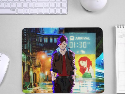 InkWynk Cyber Punk Game Animated Character | Flexible Durable Surface Mousepad(Multicolor)
