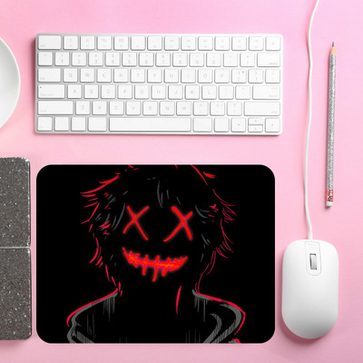 m m a Animation Printed Mouse Pad Blue Non Slip Base Mousepad(Multicolor)
