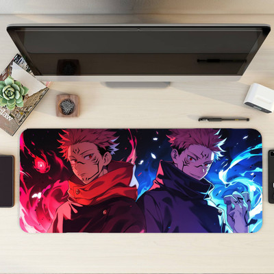 Aniithing Anime Large Gaming XXL Extended Mouse Pad with Nonslip Base Non Slip Base Dual Sided Mousepad(Dark Red)