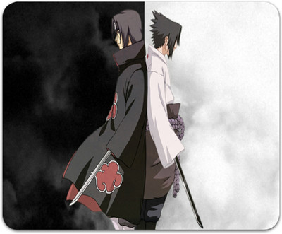 MITTRA INDIACRAFT Anime Mouse Pad Computer Sasuke Naruto - 3D Printed Mousepad. Non Slip Base Mousepad(Sasuke Naruto)