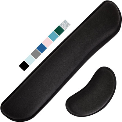 Tadatmay Mouse Wrist Cushion Support Pad Dual Sided Mousepad(Black)