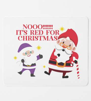 NarayaniCollectionss Santa's Coming With Reindeer: Best DesignerPrinted Mousepad Mousepad(White)