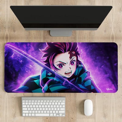 UNITY Anime Demon Slayer Large MousePad for Laptop Desktop Gaming Mousepad Rubber Base Mousepad(Multicolor)