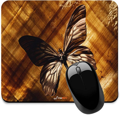 FirseBUY Beautiful Butterfly Design Printed Mousepad(Multicolor)