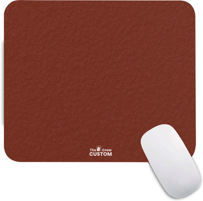 The Custom Crow Gaming Mouse Pad Non-Slip Rubber Base for Computer and Laptop Non Slip Base Mousepad(Brick Red)