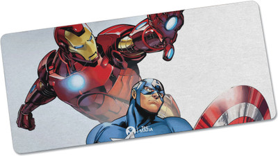 Tee Mafia Captain America - Super Hero Comic Series - XXL Gaming Mat D3 Non Slip Base Mousepad(Multicolor)