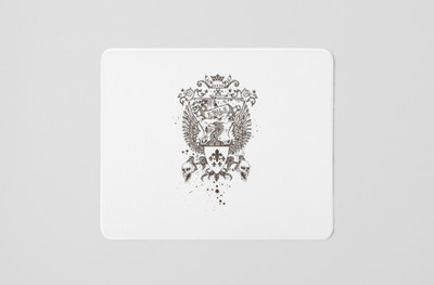 Special Trend Hub Eagle horror themed printed white gaming mousepad Non Slip Base Mousepad(White)