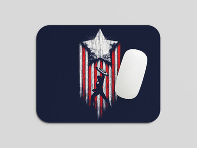 ANANT MERCHANDISE Captain America Hero Shield Mouse Pad – Premium Anti-Slip Base Non Slip Base Mousepad(Multicolor)