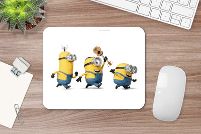 PurpleBees Minion Cartoon Mouse Pad – Non-Slip Rubber, Smooth Surface, A-133 Non Slip Base Mousepad(Multicolor)