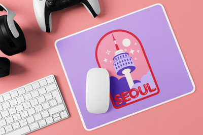Epic Merch Seoul 1 Non Slip Base Mousepad(Multicolor)